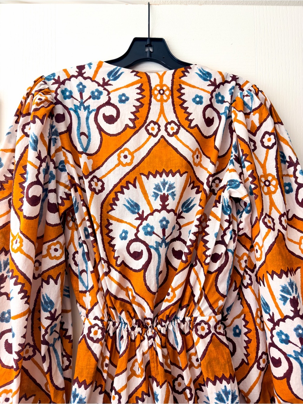 Johanna Ortiz Couscous Joy Midi Dress Shells Print 8 EUC - Picture 7 of 8